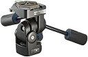 【中古】Manfrotto 3WAY雲台 3Dプロ雲台 クイックリリースカメラプレート付き 229