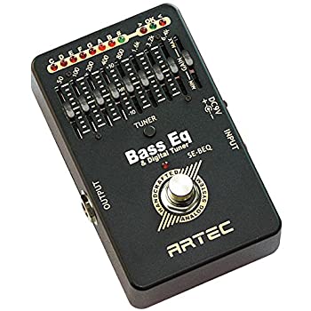 【中古】【非常に良い】ARTEC エフェクター ベース用 チューナー付 8バンド グラフィック イコライザー SE-BEQ