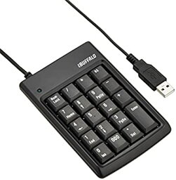 【中古】(未使用・未開封品)iBUFFALO テンキーボード USB接続 16mmピッチ ブラック BSTK01BK