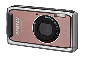 【中古】【非常に良い】Pentax Optio w60?10 MP防水デジタルカメラwith 5 x光学ズームと2.5インチLCD (ピンク)