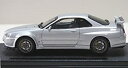 【中古】(未使用 未開封品)エブロ 1/43 ニッサン スカイライン GT-R R34 VスペックII シルバー 完成品