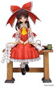 【中古】東方プロジェクト 楽園の巫女 博麗霊夢 -のんびりでいこうver.- 1/8 完成品フィギュア 全高約19cm グリフォンエンタープライズ