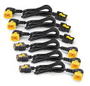 【中古】(未使用・未開封品)APC Power Cord Kit (6 ea) Locking C19 to C20 (90 Degree) 1.2m AP87...