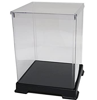 【中古】かしばこ商店 透明フィギュアケース 181824 プラスチック 組立式 W180×D180×H240mm ディスプレイケース