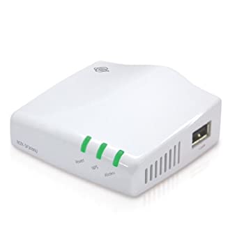 【中古】PLANEX 双方向通信対応 Wi-Fiシンプルプリントサーバ(LAN×2/USB 2.0ポート) MZK-SP300N2