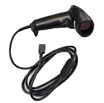 【中古】USB接続式 バーコードリーダ— 仕事の効率アップ!! レーザーバーコードリーダー JANコード スキ..