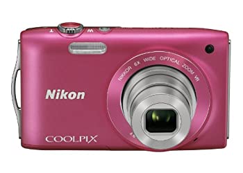 【中古】Nikon デジタルカメラ COOLPIX (クールピクス) S3300 ストロベリーピンク S3300PK