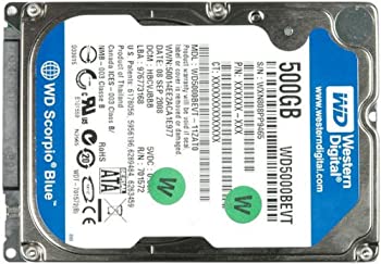 【中古】WD wd5000bevt HDD SATA / 300?500?GB 2.5?5400rpm Scorpio