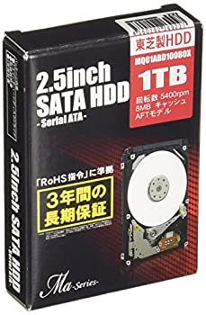 【中古】(未使用・未開封品)MARSHAL 東芝製 2.5インチ SATA-HDD Maシリーズ 1TB(9.5mm厚) MQ01ABD100BOX