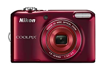 【中古】Nikon デジタルカメラ COOLPIX L28 有効画素数2005万画素 単3乾電池対応 レッド L28RD