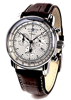 【中古】ZEPPELIN(ツェッペリン) 腕時計 ツェッペリン100周年記念モデル アイボリー×ブラウン 7680-1 メンズ [並行輸入品](2)