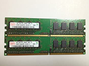 【中古】Hynix デスクトップ用メモリ PC2-6400 DDR2-800 1GB×2枚セット 【中古】Hynix デスクトップ用メモリ PC2-6400 DDR2-800 1GB×2枚セット