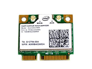 【中古】汎用　純正品　Intel Centrino Advanced-N 6205　（62205ANHMW） 802.11a/b/g/n、2.4 GHz および 5 GHz　対…