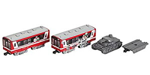 【中古】Bトレインショーティー 鹿島臨海鉄道6000形・ガールズ&パンツァー・ラッピング車 (気動車2両+IV号戦車)