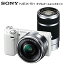 【中古】SONY デジタル一眼カメラ「NEX-5T」ダブルズームレンズキット(ホワイト) NEX-5TY-W