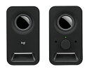 【中古】【非常に良い】Logitech マルチメディアスピーカー Z150 ステレオサウンド 複数デバイス用 ブラック(2)