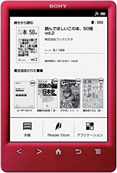 【中古】【非常に良い】ソニー 電子書籍リーダー Reader 6型 Wi-Fiモデル レッド PRS-T3S/R