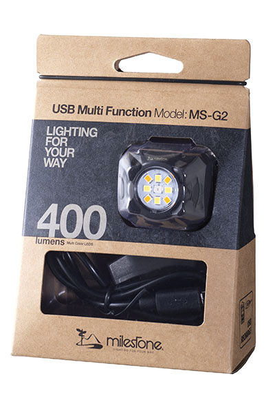 milestone USB充電式 マルチファンクションモデル 400 ヘッドライト (ミッドナイトブラック)通販格安セール情報 楽天 通販