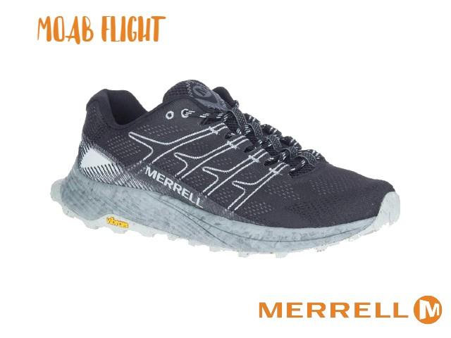 merrell / メレル モアブ フライト BK (黒) メンズ トレイルランニング シューズ トレラン スパイク 軽登山 靴 ハイキング ローカット MOAB FLIGHT Men 039 s Trail Running Shoes 100-j066751-110 999