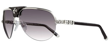 CHROME HEARTS BALLS Brushed Silver-Black Leather クロムハーツ アイウェア 眼鏡