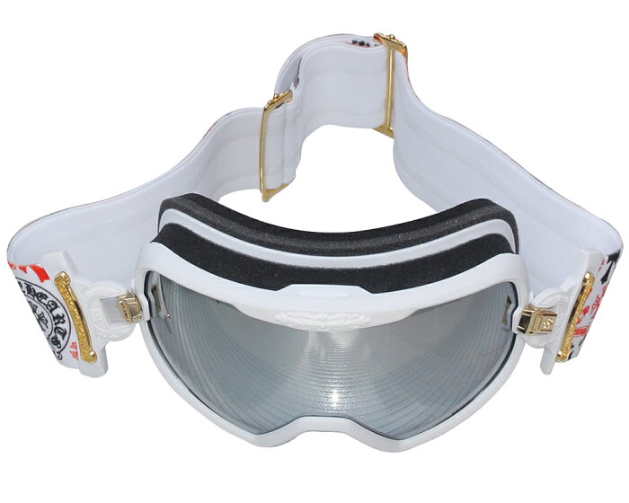 CHROME HEARTS SKI GOGGLES SILVER M0RNING WHITE OUT クロムハーツ　スキーゴーグル　白　SALE