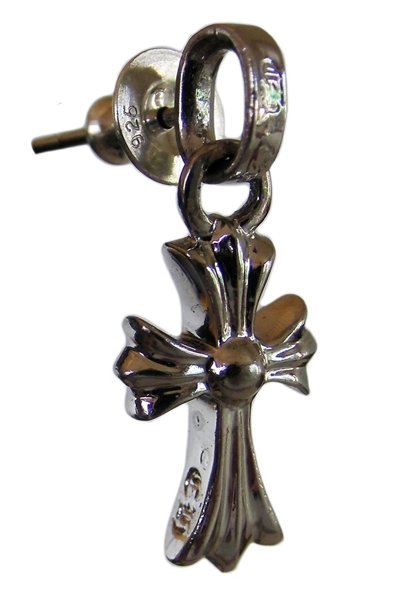 CHROME HEARTS 18K WHITE GOLD BABY FAT EARRING クロムハーツ 18K ホワイトゴールド ベイビーファット ピアス