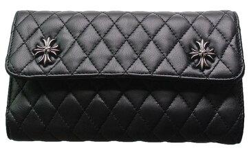 CHROME HEARTS WAVE WALLET #4 QUILTED 3 SNAP CH PLUS クロムハーツ ウォレット WAVE WALLET #4 キルト 3 SNAP CHプラス モチーフ