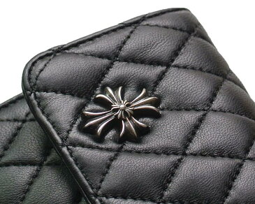 CHROME HEARTS WAVE WALLET #4 QUILTED 3 SNAP CH PLUS クロムハーツ ウォレット WAVE WALLET #4 キルト 3 SNAP CHプラス モチーフ