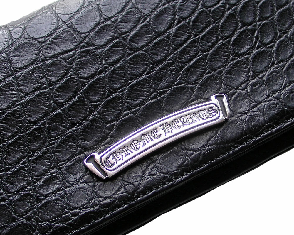 CHROME HEARTS SHINY ALLIGATOR LONG SINGLE FOLD WALLET クロムハーツ　SHINY ALLIGATOR ロング　シングルフォールド　ウォレット