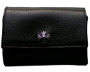 CHROME HEARTS TINY WALLET CH PLUS クロムハーツ タイニー ウォレット CHプラス ブラックレザー