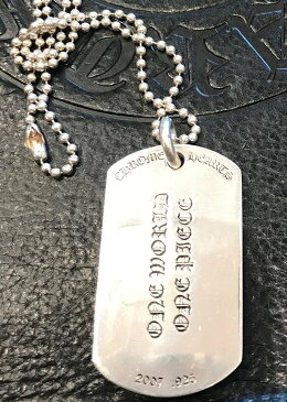 CHROME HEARTS DOG TAG FLERKNEE / BLACK DIAMOND クロムハーツ　ドッグタグ　フレアニー　ネックレス　ブラックダイヤモンド