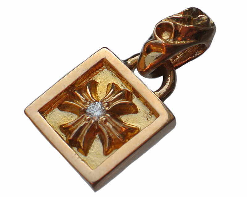 CHROME HEARTS FRAMED CHARM CH PLUS クロムハーツ ペンダント フレームド CHプラス チャーム 22Kゴールド