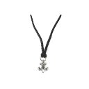 CHROME HEARTS BS FLUER PENDANT ON LEATHER BRAID W/BOLO TIPS　クロムハーツ　BSフレア ペンダント　レザー/ボロチップ