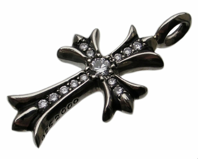 【楽天市場】CHROME HEARTS TINY CH CROSS CHARM WITH PAVE DIAMOND クロムハーツ タイニーCHクロス チャーム （PAVE） シルバー