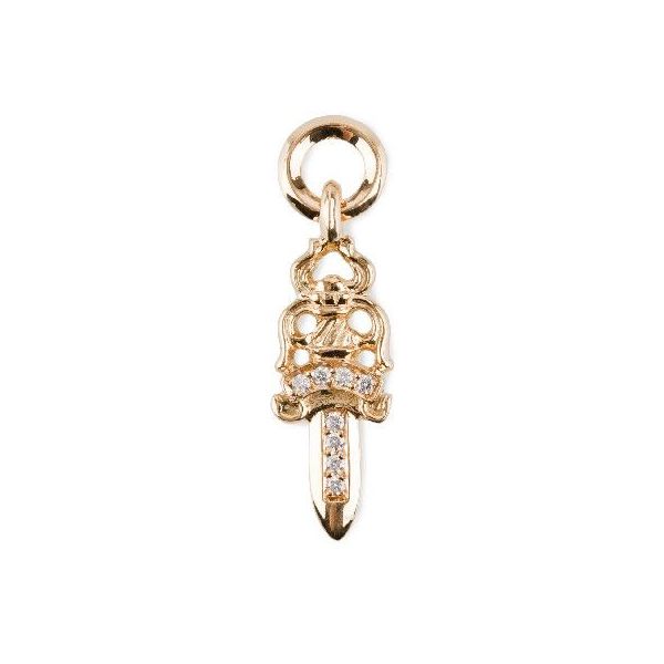 CHROME HEARTS #5 DAGGER CHARM PAVE DIAMOND クロムハーツ　＃5　ダガーチャーム　パヴェダイヤモンド　22金