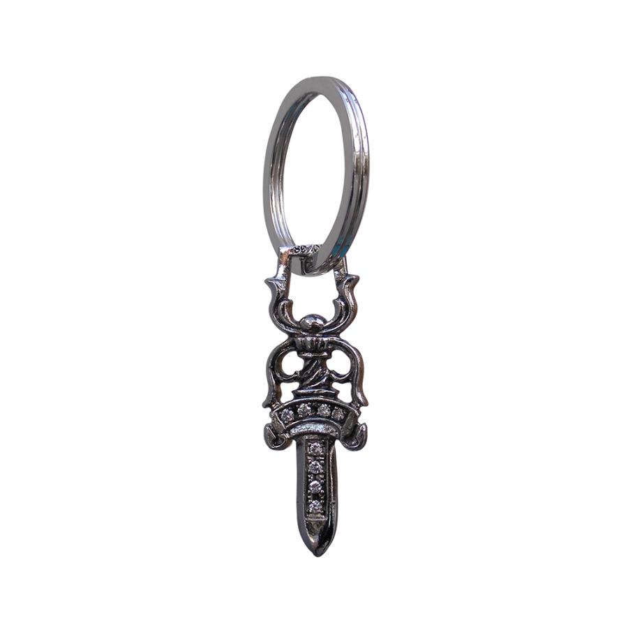 CHROME HEARTS DAGGER PAVE DIAMOND KEY RING クロムハーツ　ダガー　パヴェダイヤモンド キーリング【中古】