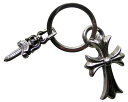 CHROME HEARTS KEYRING SMALL CH CROSS クロムハーツ　キーリング スモールCHクロス