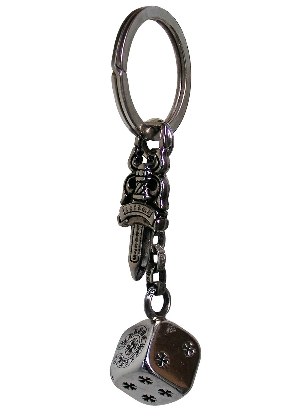 CHROME HEARTS DICE DAGGER KEY RING ϡġ