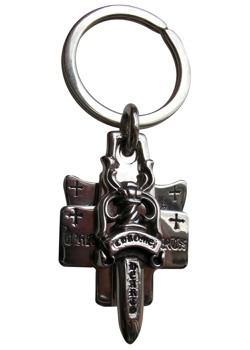 CHROME HEARTS 3 TRINKETS KEY RING クロムハーツ　キーリング　3トリンケッツ