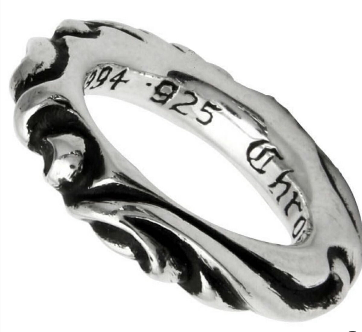 CHROME HEARTS SCROLL BAND RING クロムハーツ　スクロールバンド　リング