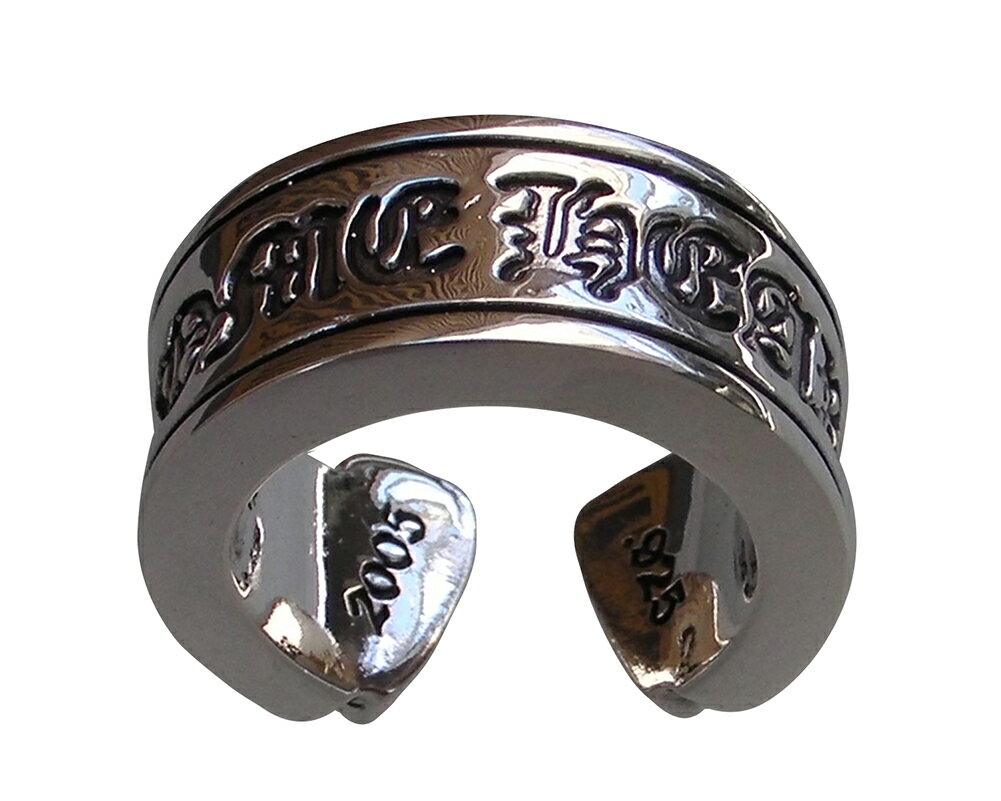 クロムハーツのブレスレット（レディース） CHROME HEARTS SCROLL LABEL RING クロムハーツ　CHスクロール　レーベル　リング