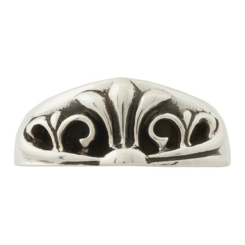CHROME HEARTS HALF CLASSIC FLORAL CROSS RING ク