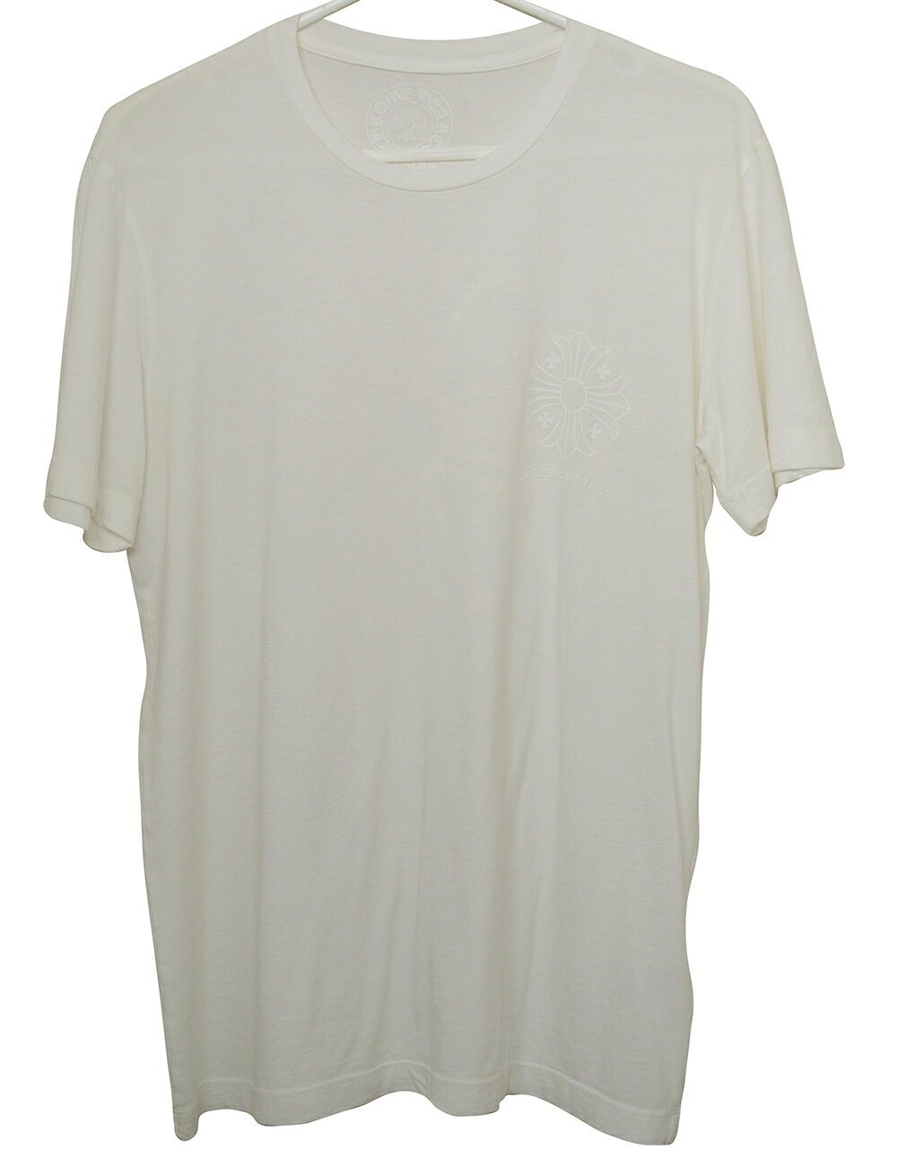 CHROME HEARTS HALF SLEEVE T-SHIRT WHITE　クロ