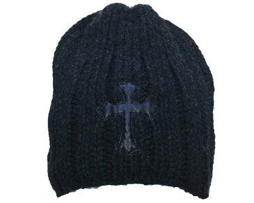 CHROME HEARTS CASHMERE BEANIE CAP DARKGRAY クロムハーツ　カシミア　ビーニーキャップ　ダークグレー　クロス