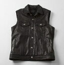 クロムハーツ CHROME HEARTS MEN'S MOTORBREATH LEATHER VEST QUILTED CASHMERE クロムハーツ　メンズ　MOTORBREATH レザー　ベスト　キルト　カシミア