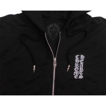 CHROME HEARTS HOODIE ZIP LINED CEMETERY CROSS W/SPIKE BOLO TIPS クロムハーツ スウェットパーカー 最新作 セメタリークロス スパイクボロチップ