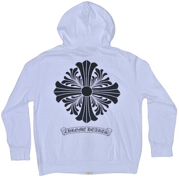 CHROME HEARTS HOODIE CH PLUS WHITE クロムハーツ スウェットパーカー ジップ CHプラス ホワイト