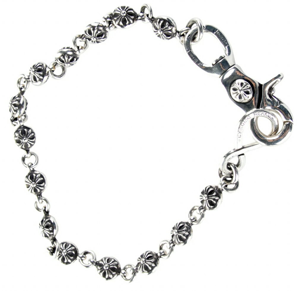 CHROME HEARTS CROSS BALL SHORT WALLET CHAIN ク