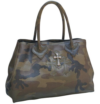 CHROME HEARTS TOTE BAG CAMO SILVER CROSS クロムハーツ　トートバッグ　クロス カモフラージュ