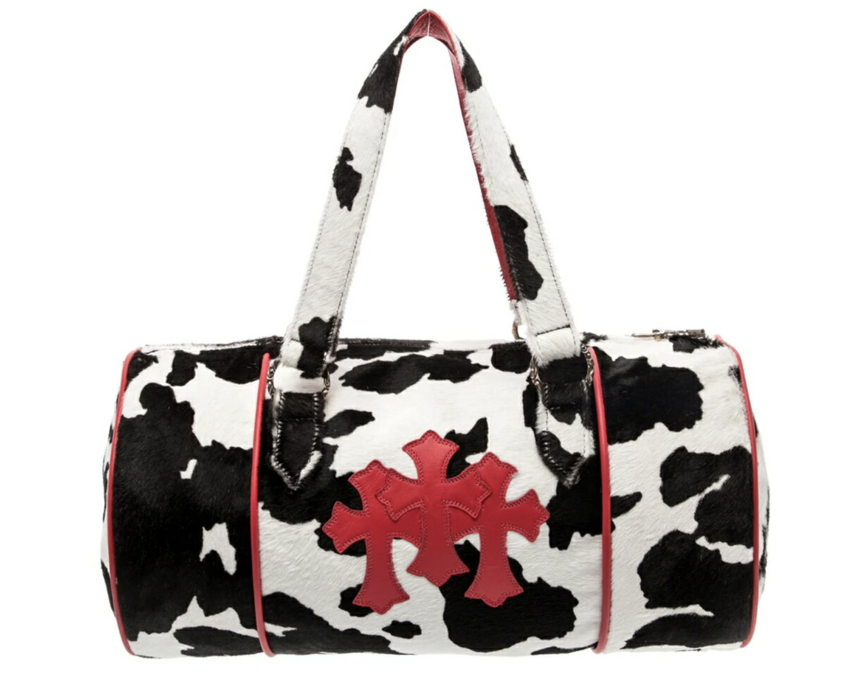 CHROME HEARTS CALF HAIR CROSS PATCH BOSTON MINI DUFFLE BAG クロムハーツ　ダッフルバッグ　クロスパッチ
